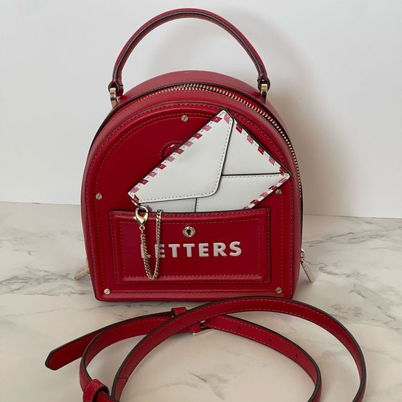 Kate Spade Yours Trully 3D Mailbox Red Love Letter Crossbody Bag Purse  Novelty